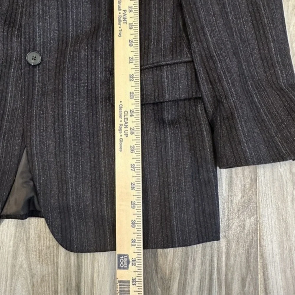 Ermenegildo Zegna Angora Wool Blazer Jacket Sport Coat Brown 40R Academia Casual